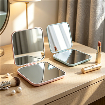 Square colored mirror