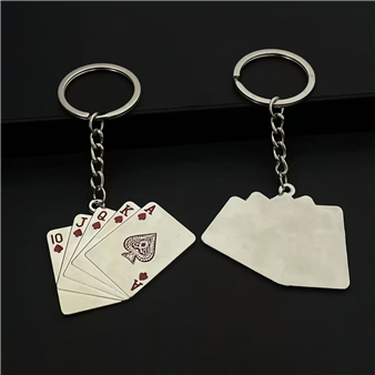Poker keychain