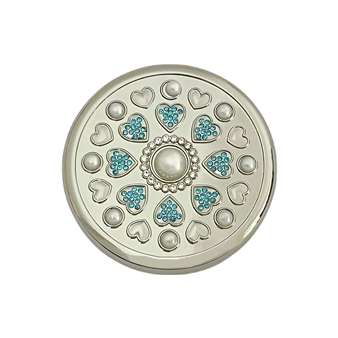 Pearl dot diamond mirror